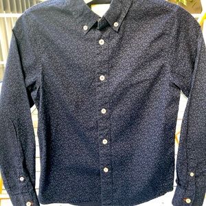 Dark Blue Johnnie B Boden Kids Button Down Shirt